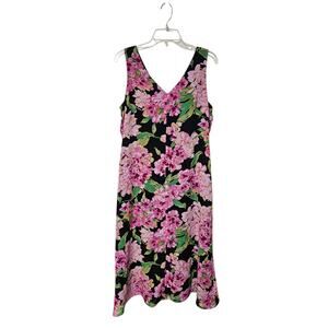 Vtg 90s Lenny Dress Women Size 12 Midi Fairy Grunge Chiffon Cottagecore Feminine